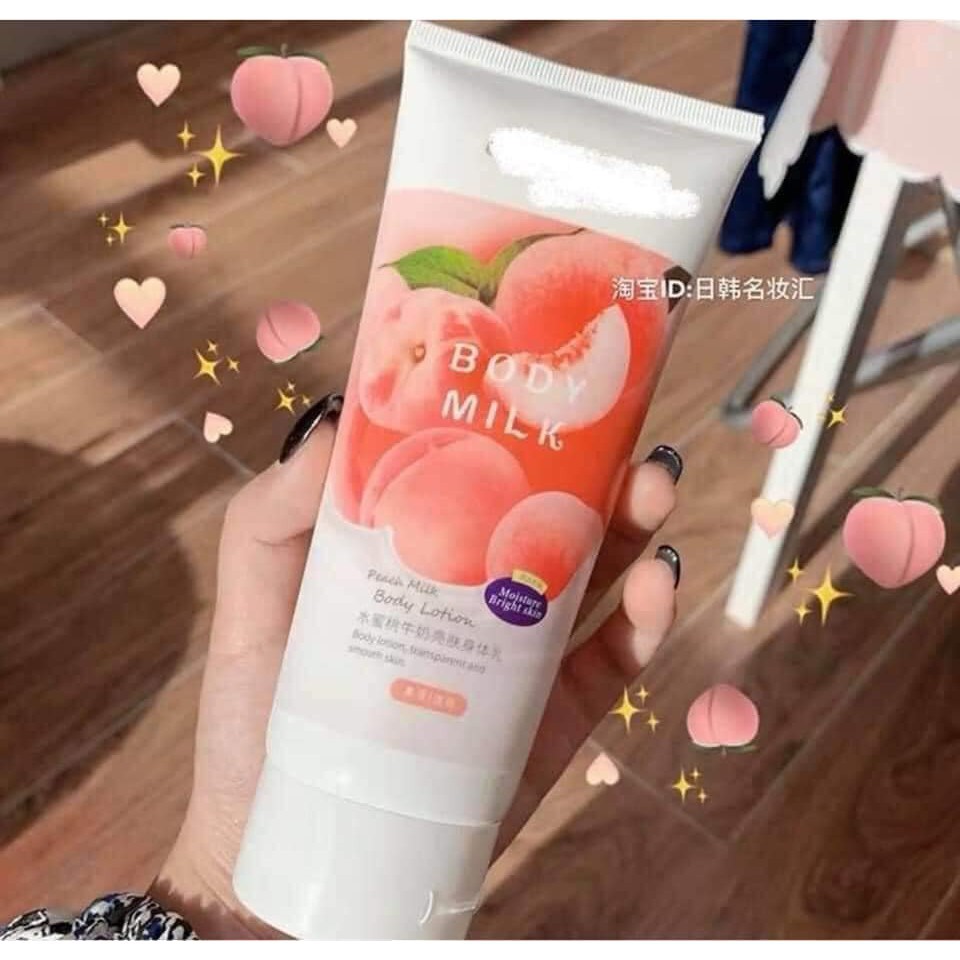 Kem Dưỡng Ẩm, Dưỡng thể trắng da mềm mịn hương quả đào - Nội địa trung Body Lotion