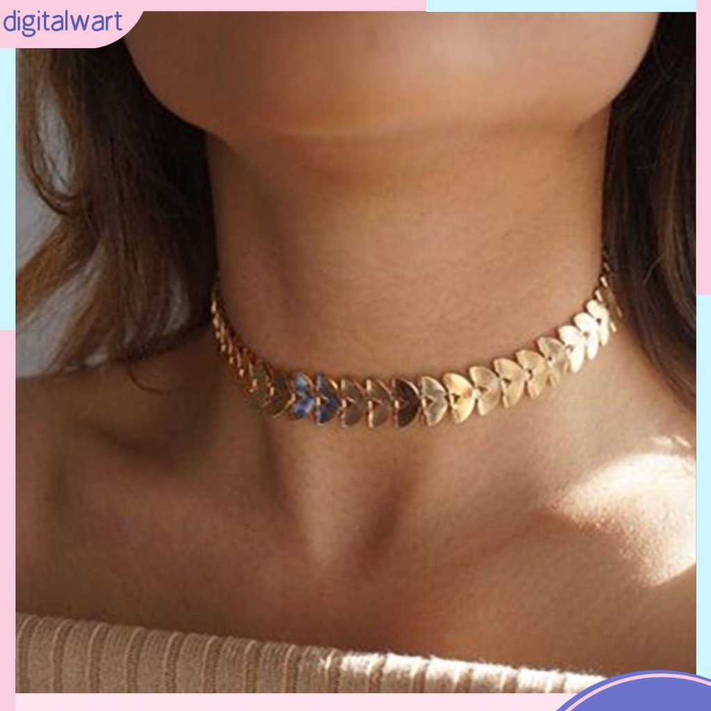 Vòng cổ choker hợp kim thiết kế nối đuôi nhau cá tính sang trọng dành cho nữ