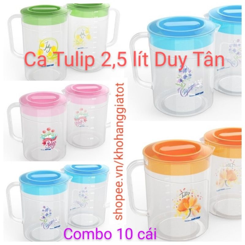 COMBO 10 CA TULIP 2,5 LÍT DUY TÂN - KT 18,2*13,2*21,9CM