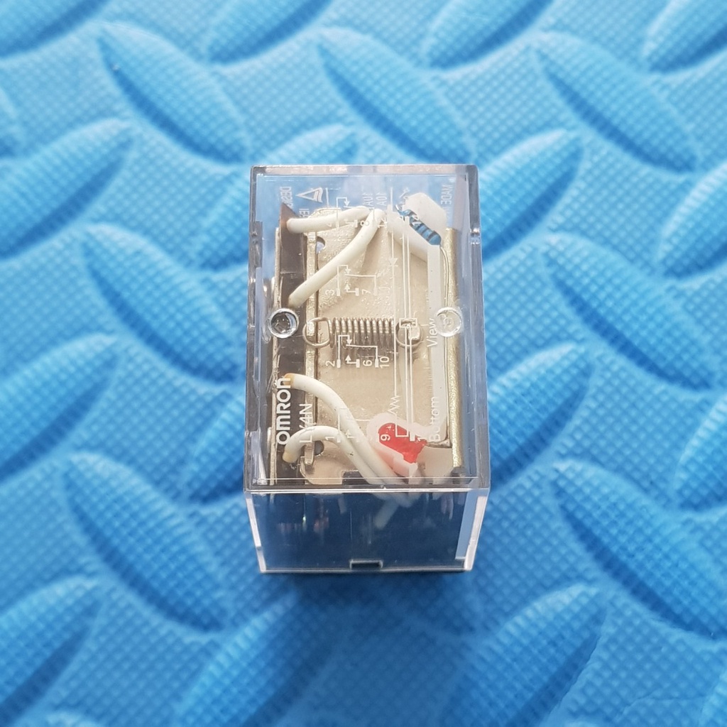Relay Kính LY4N 12V - 24V - 220V 14 chân, Rơ le trung gian, relay 220V10A 14 chân  (Chân To)
