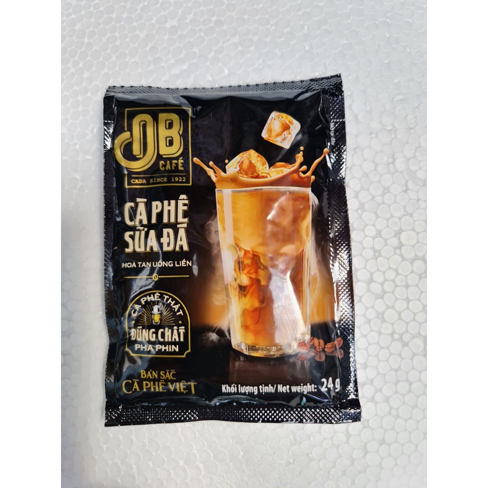 [Gói lẻ 24g] Cà Phê Sữa Đá Hòa Tan [VN] ÔNG BẦU Instant Coffee Mix