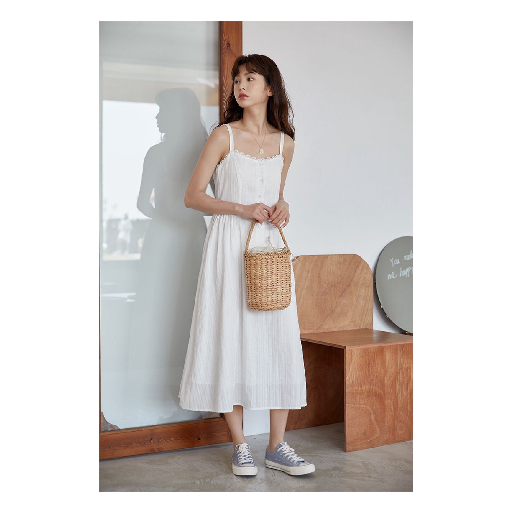 Đầm hai dây thời trang thanh lịch cho nữ 158612 | BigBuy360 - bigbuy360.vn