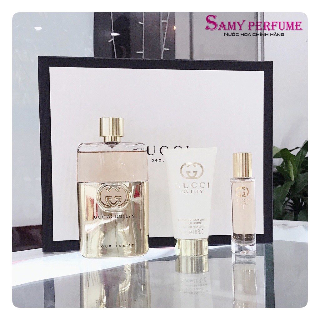 Set nước hoa 3 món Gucci Guilty Pour Femme EDP