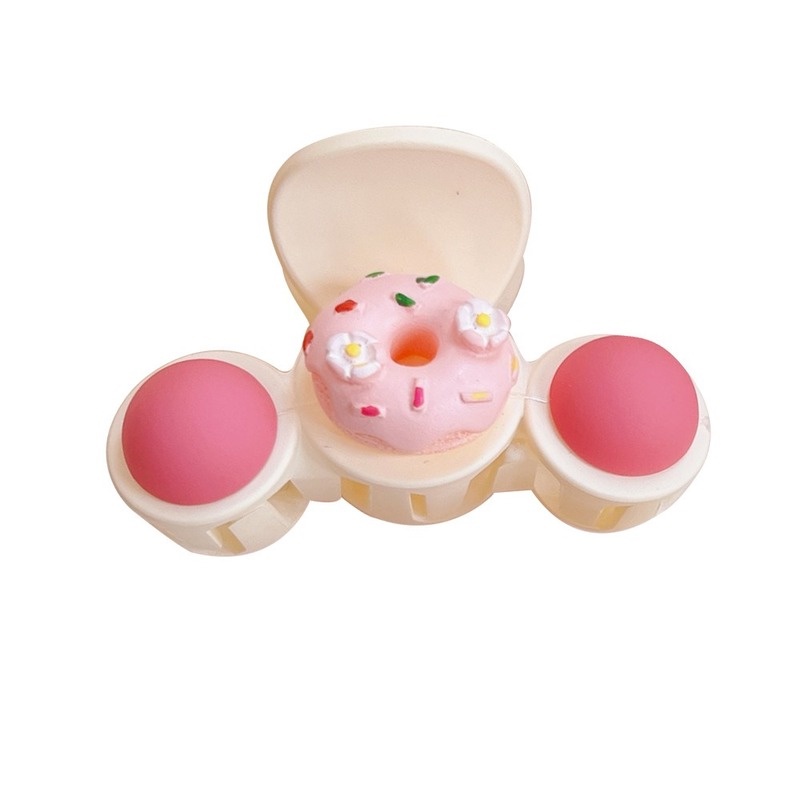 Kẹp Tóc Hình Bánh Donut Phong Cách Hàn Quốc Mới 2022