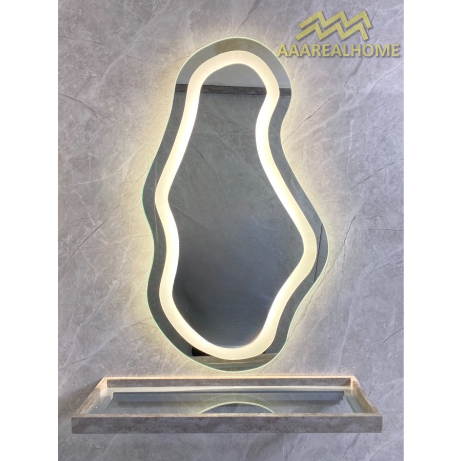 60x100cm Gương soi hạt đậu AAArealhome HD Gương hạt đậu Gương trang điểm Gương nhà tắm