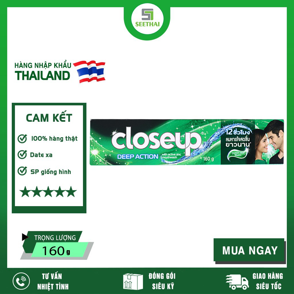 Kem Đánh Răng Close Up Thái Lan 160g