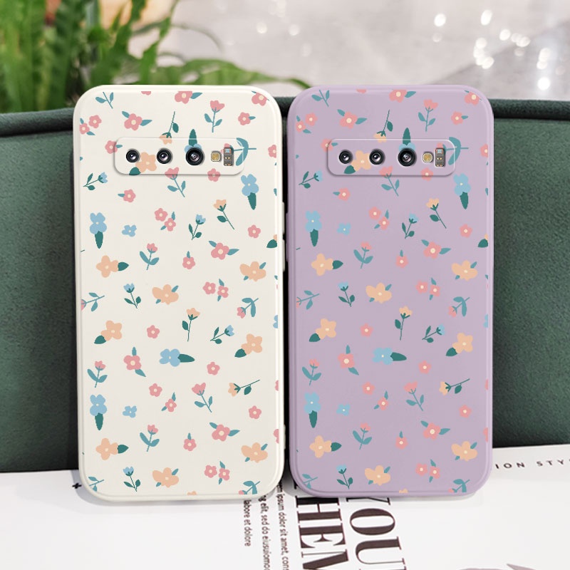 Ốp Điện Thoại Mềm Họa Tiết Hoa Mini Sáng Tạo Cho Samsung Galaxy S10 S10E Plus S9 Plus