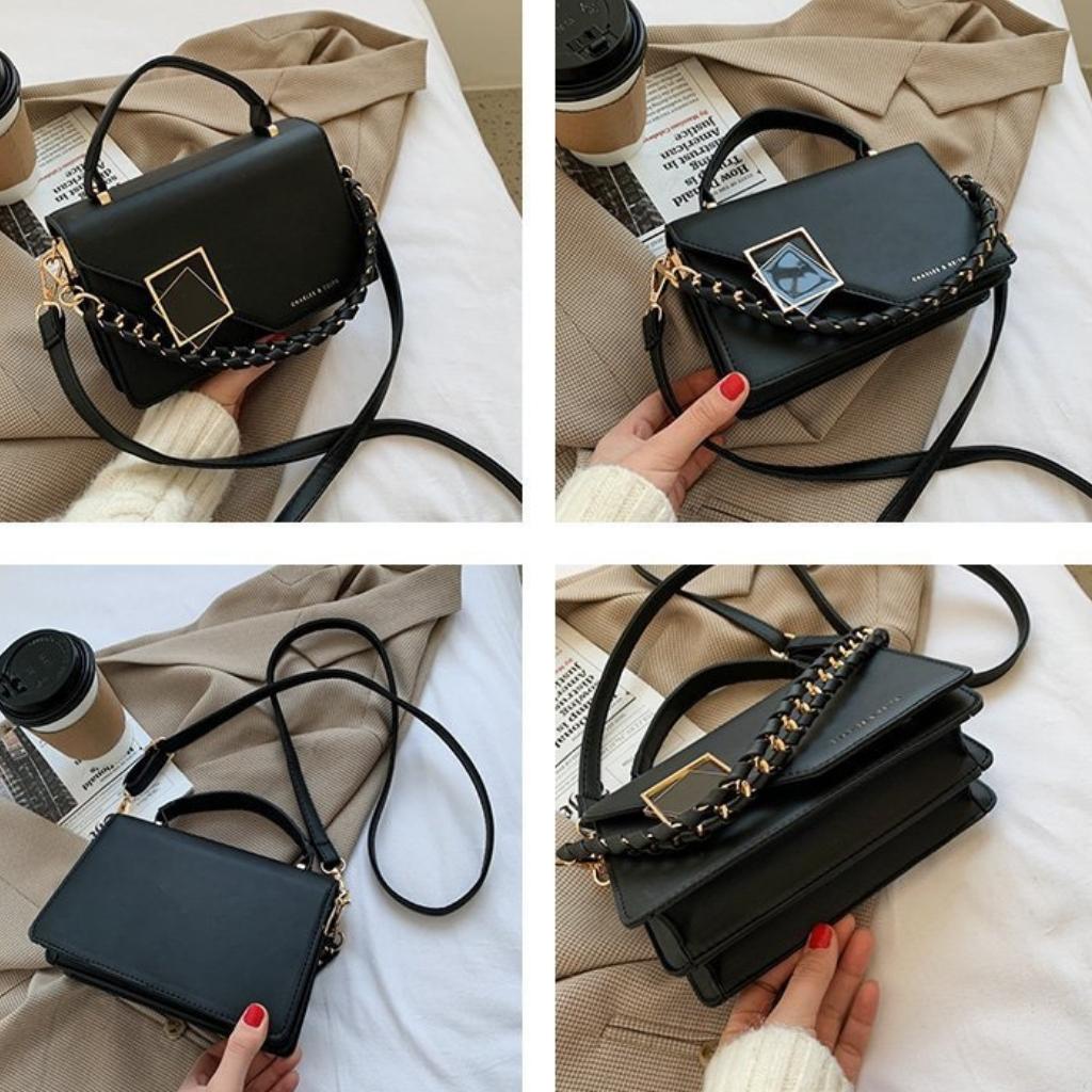 Túi Xách Nữ Đeo Chéo 2 Ngăn Dây khoá Kéo Cao Cấp Mẫu Hot Trend Quảng Châu