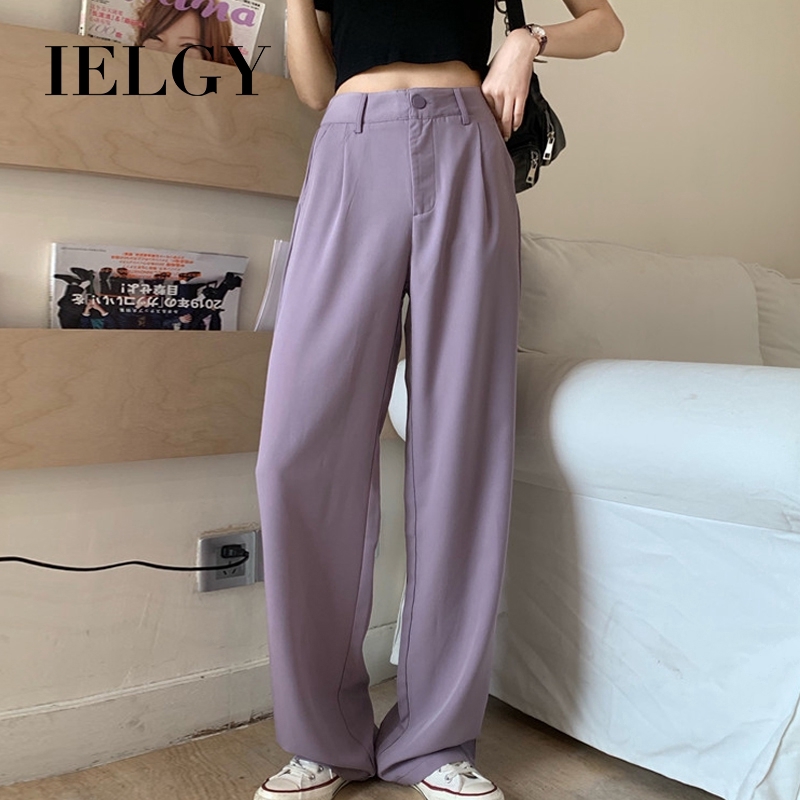 IELGY    Quần Dài Lưng Cao Dáng Ôm Thời Trang Cho Nữ