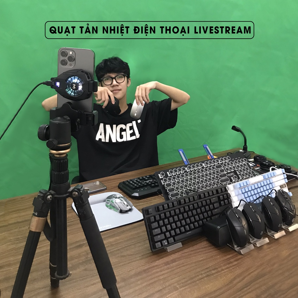 Quạt tản nhiệt điện thoại livestream MEMO DL05 CX01 CX02 CXA2 DLA2 DLA3 DL06 DL07 cho streamer không giật lag nóng máy