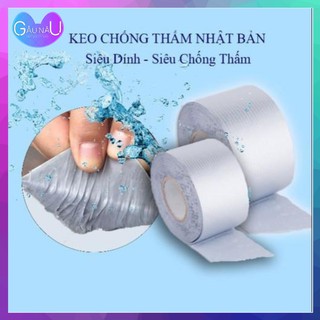 BĂNG KEO CHỐNG THẤM NƯỚC Nhật Bản - Keo Dán Đa Năng, Siêu Dính, Tiện Dụng Dài 5m