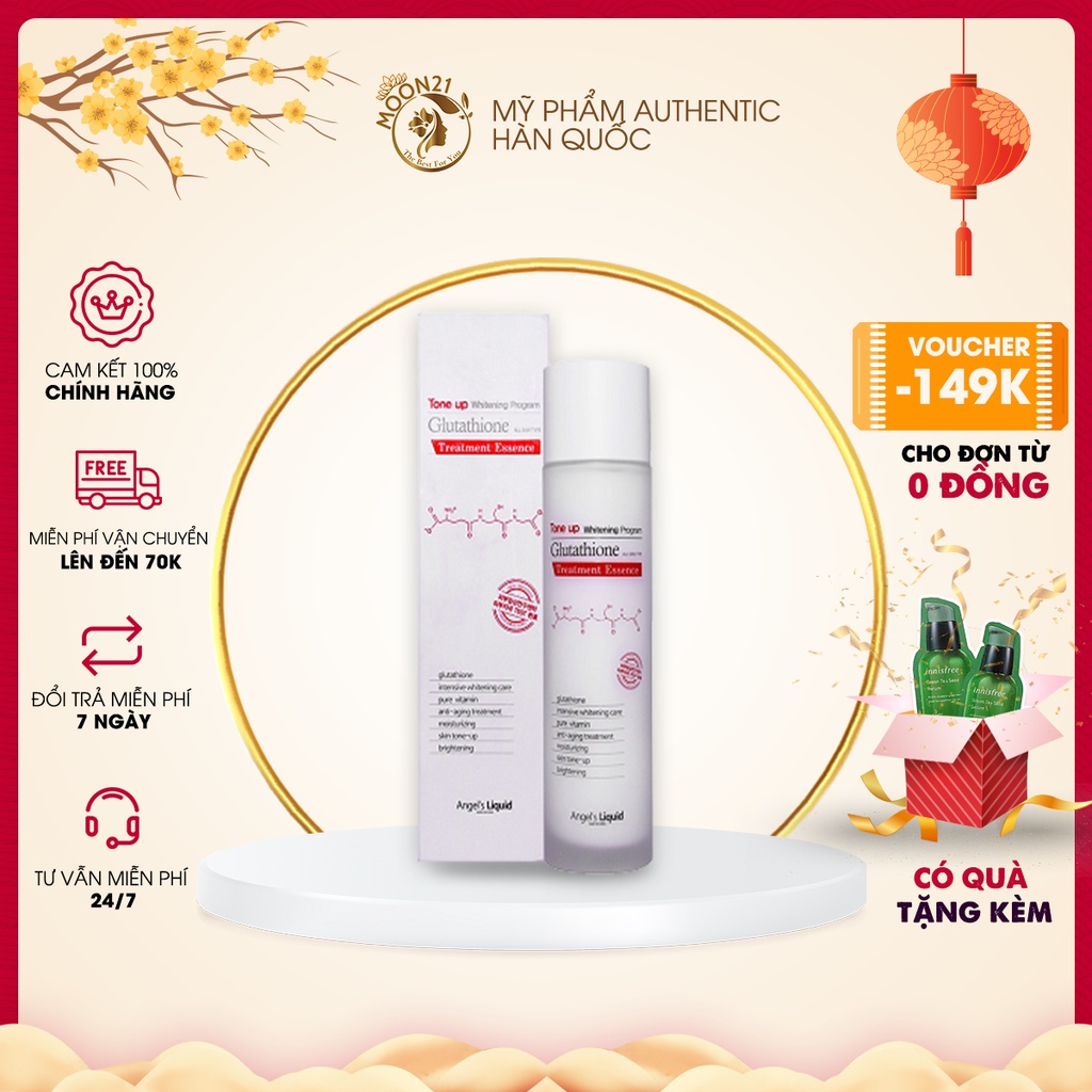 Nước hoa hồng trắng da Angel's Liquid Glutathione Toner 150ml Auth Hàn Quốc