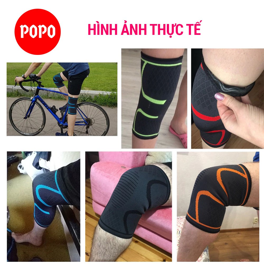 Băng quấn gối, bó gối siêu co dãn POPO 1123 băng quấn bảo vệ gối, cơ đùi, tránh chấn thương