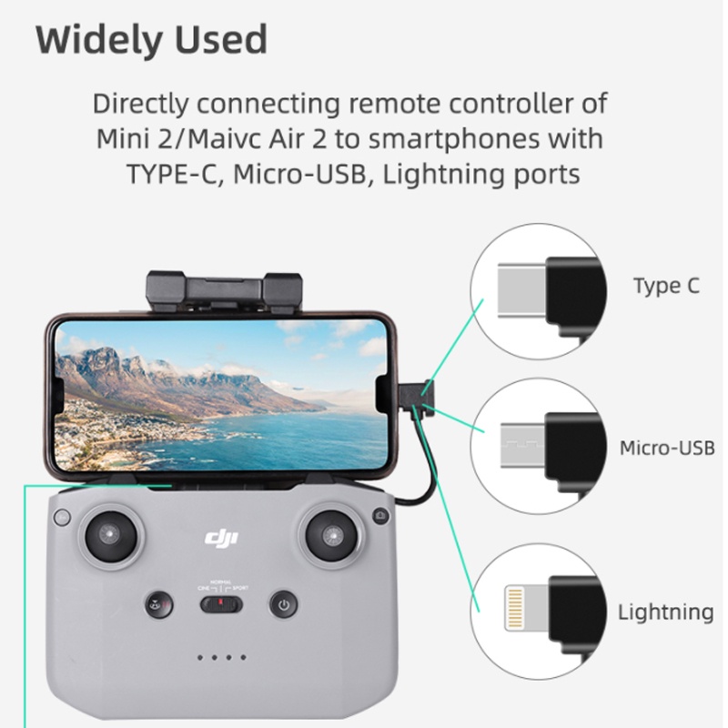 Dây Cáp USB Cho DJI MINI 3 Pro / DJI air 3 / MINI 2 / FPV / Pocket 2 / MAVIC air 2 / air 2S / 3 OSMO Pocket