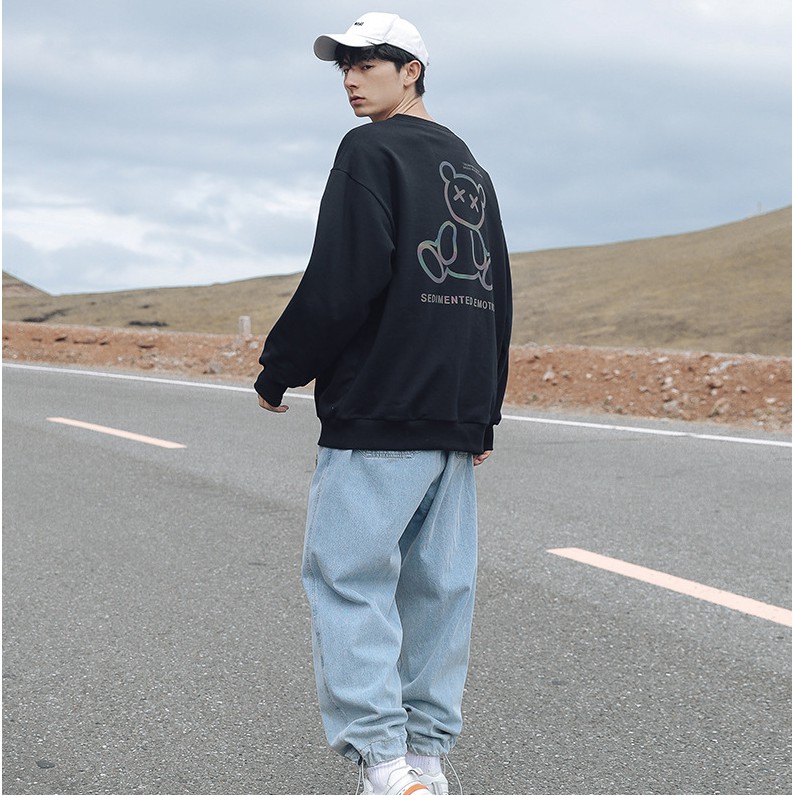 Áo Sweater phản quang Sedimented emotion Nam Nữ Unisex Hàn Quốc mã HD74 Chất nỉ đẹp dày - quà tặng ngẫu nhiên | BigBuy360 - bigbuy360.vn