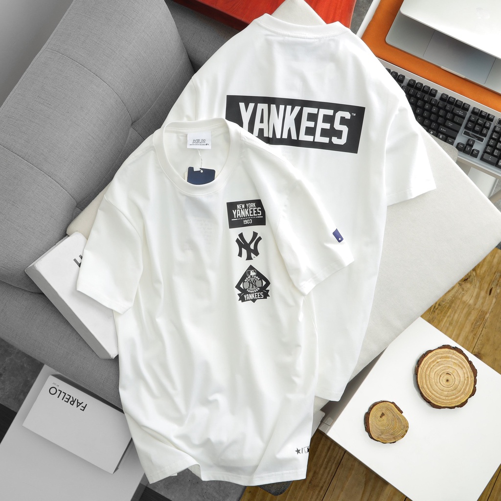 Áo thun nam đẹp cổ tròn MLB 1 phông cộc tay 3 màu trắng đen nâu vải cotton cao cấp- NICEMEN | BigBuy360 - bigbuy360.vn