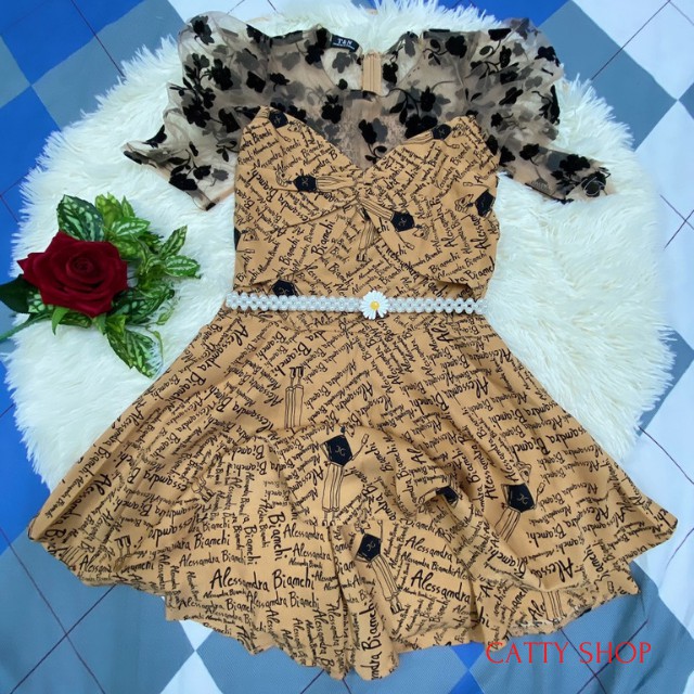 Jumsuit phối ren thời trang cho bạn gái đi chơi đi tiệc từ 45 - 63 kg, catty shop
