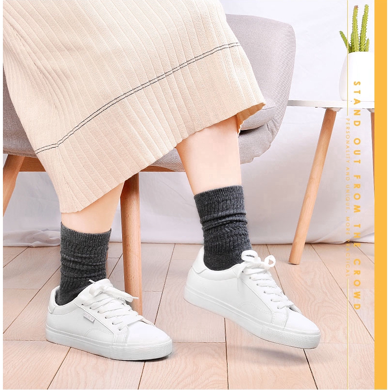 Đôi vớ cotton cao cổ thiết kế hợp thời trang dành cho nữ