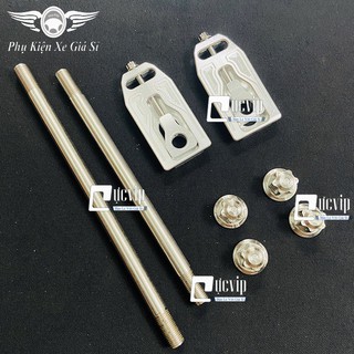 [Rẻ Vô Địch] - (3725) Bộ Bát Tăng Sên (Kéo Gấp) CNC & Cốt Trục Bánh Trước Sau Kèm Tán Salaya Cho Xe Wave, Dream Các Đời