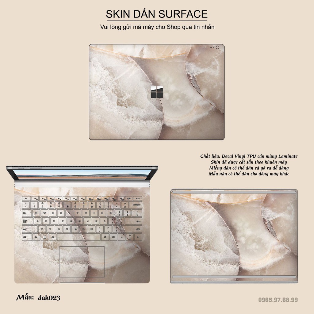 Skin dán Surface in hình vân đá (inbox mã máy cho Shop)