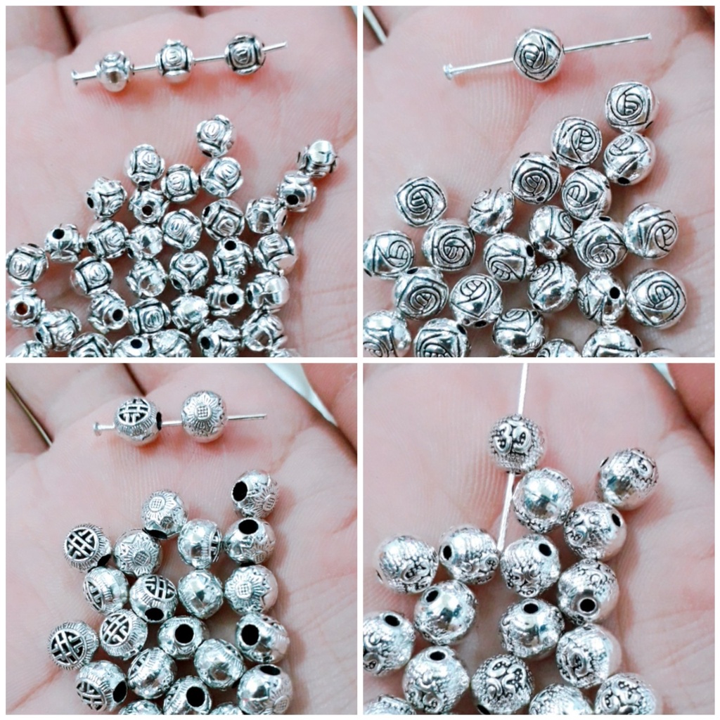 Charm phụ kiện bạc xi mạ : 50 gram = 25k / 1 gói