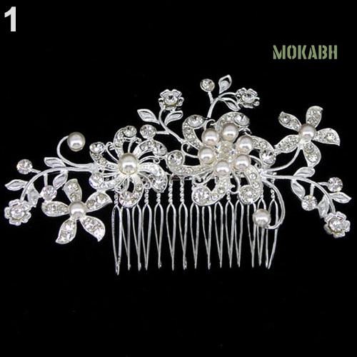 Trâm Cài Tóc Hình Hoa Đính Ngọc Trai Nhân Tạo Thời Trang