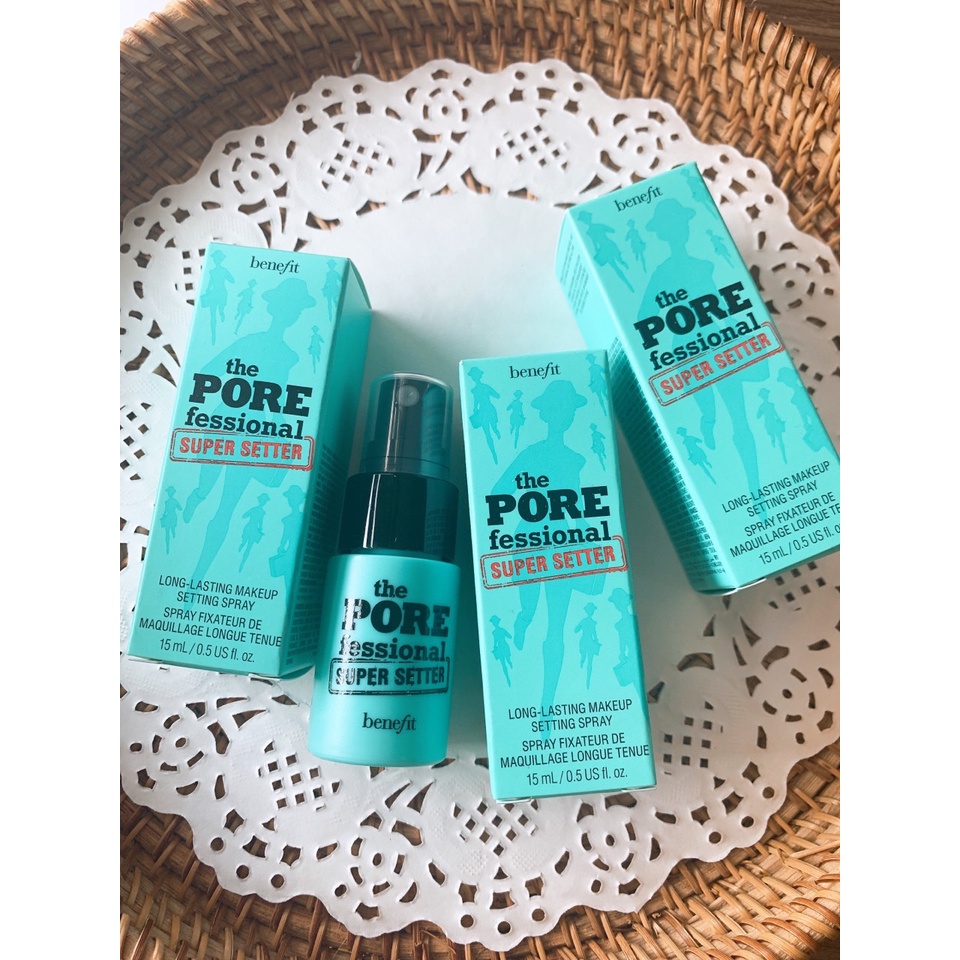 Xịt khóa make up BENEFIT The POREfessional Super Setter Setting Spray