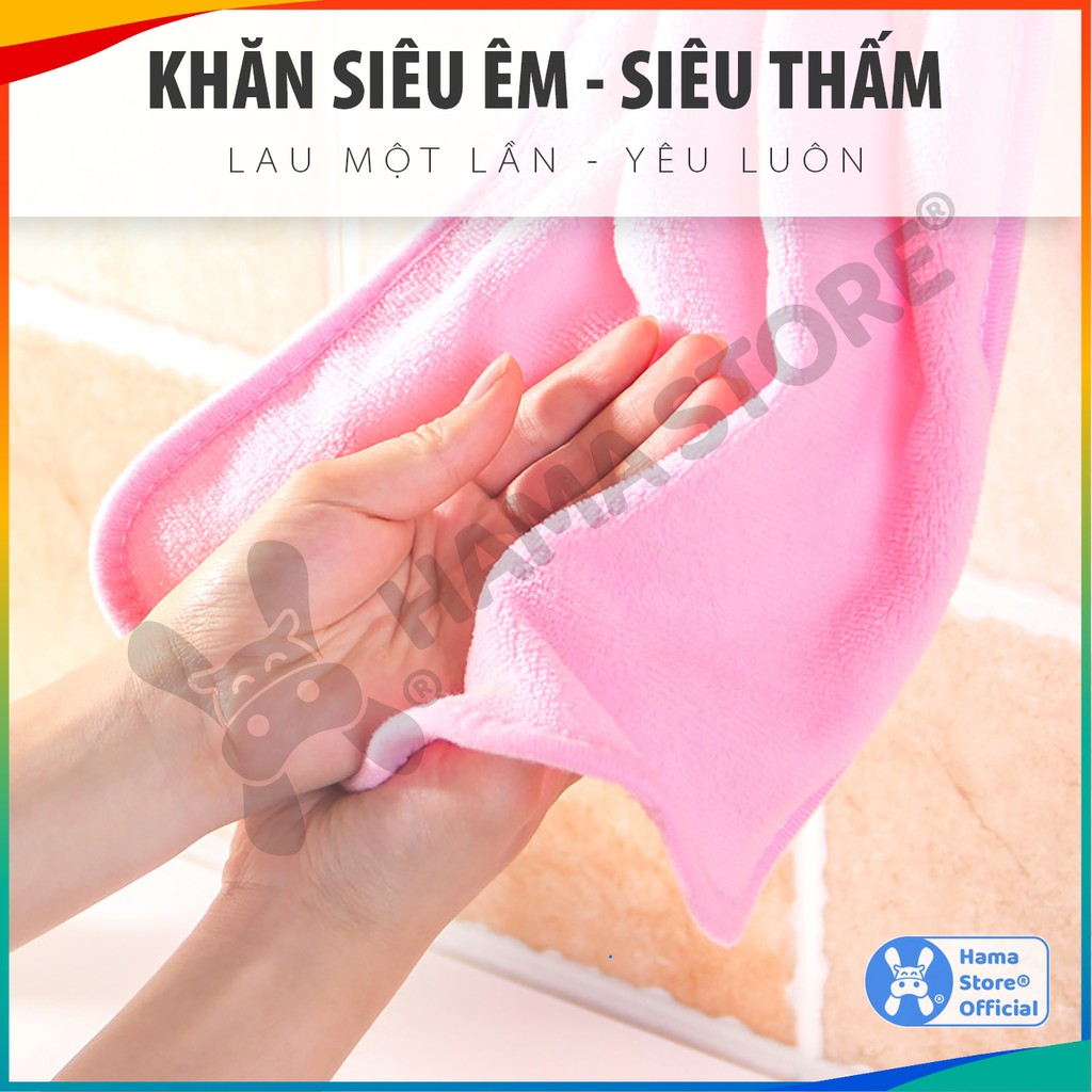 Combo 3 khăn lau bếp đa năng Hama, khăn lau siêu thấm cho gian bếp hiện đại, mã GD_NB_006