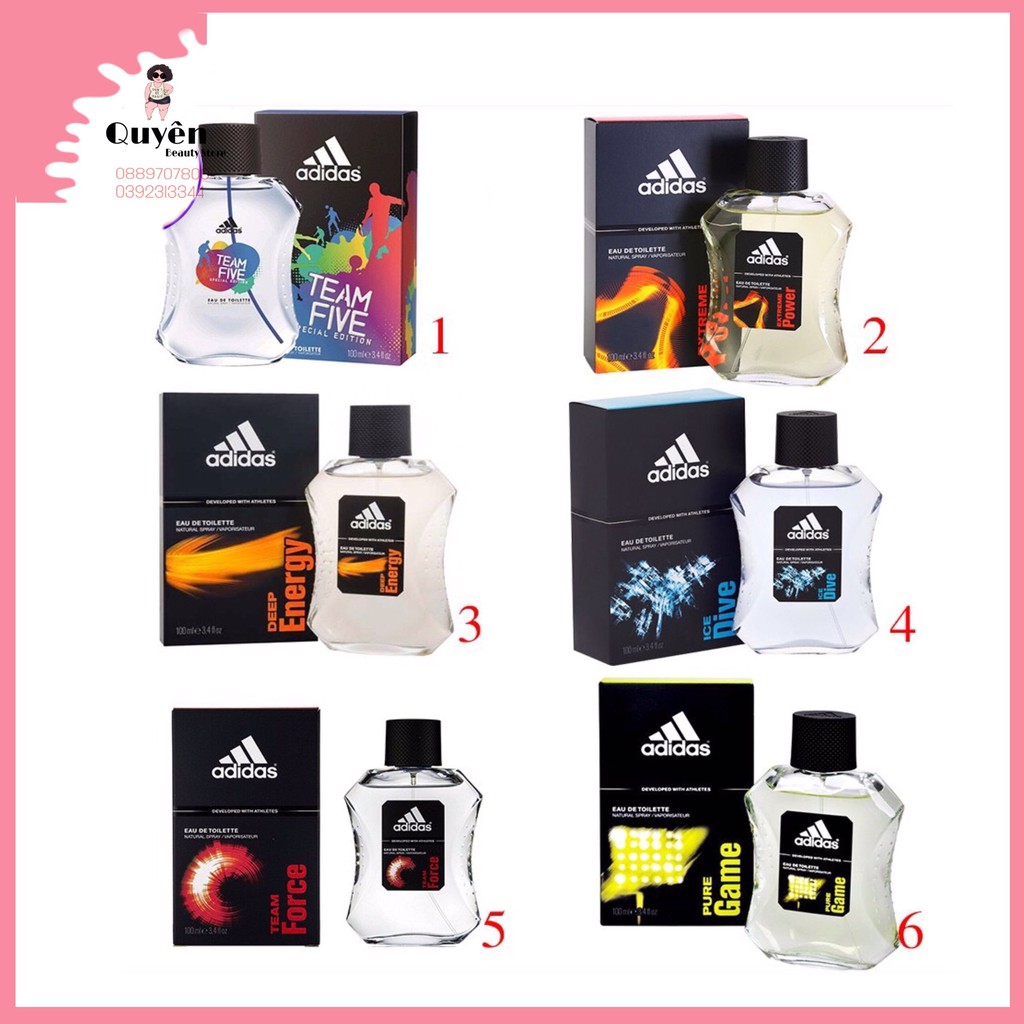 NƯỚC HOA AD.IDAS DÀNH CHO NAM 100ML EDT - CÓ BILL