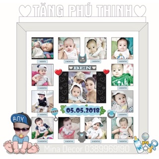 🌼 KHUNG 12THÁNG + Chibi số 1 bé BEN + Chân khung A 🌼
