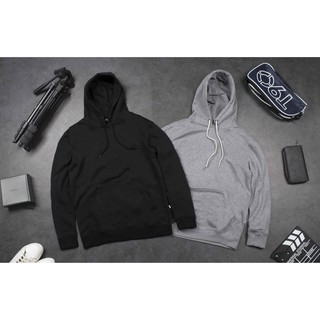 Hoodie nỉ trơn có mũ cho nam nữ , Áo khoác thu đông cao cấp