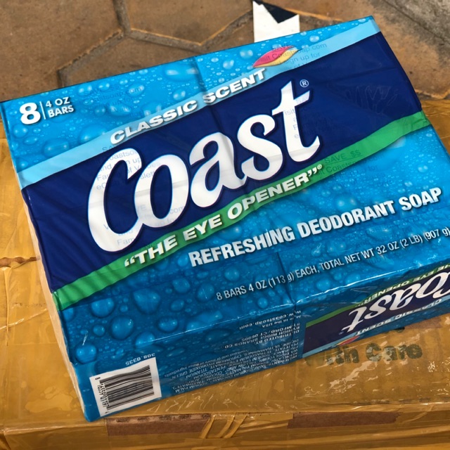 Combo 8 cục xà bông tắm Coast - Hàng Mỹ