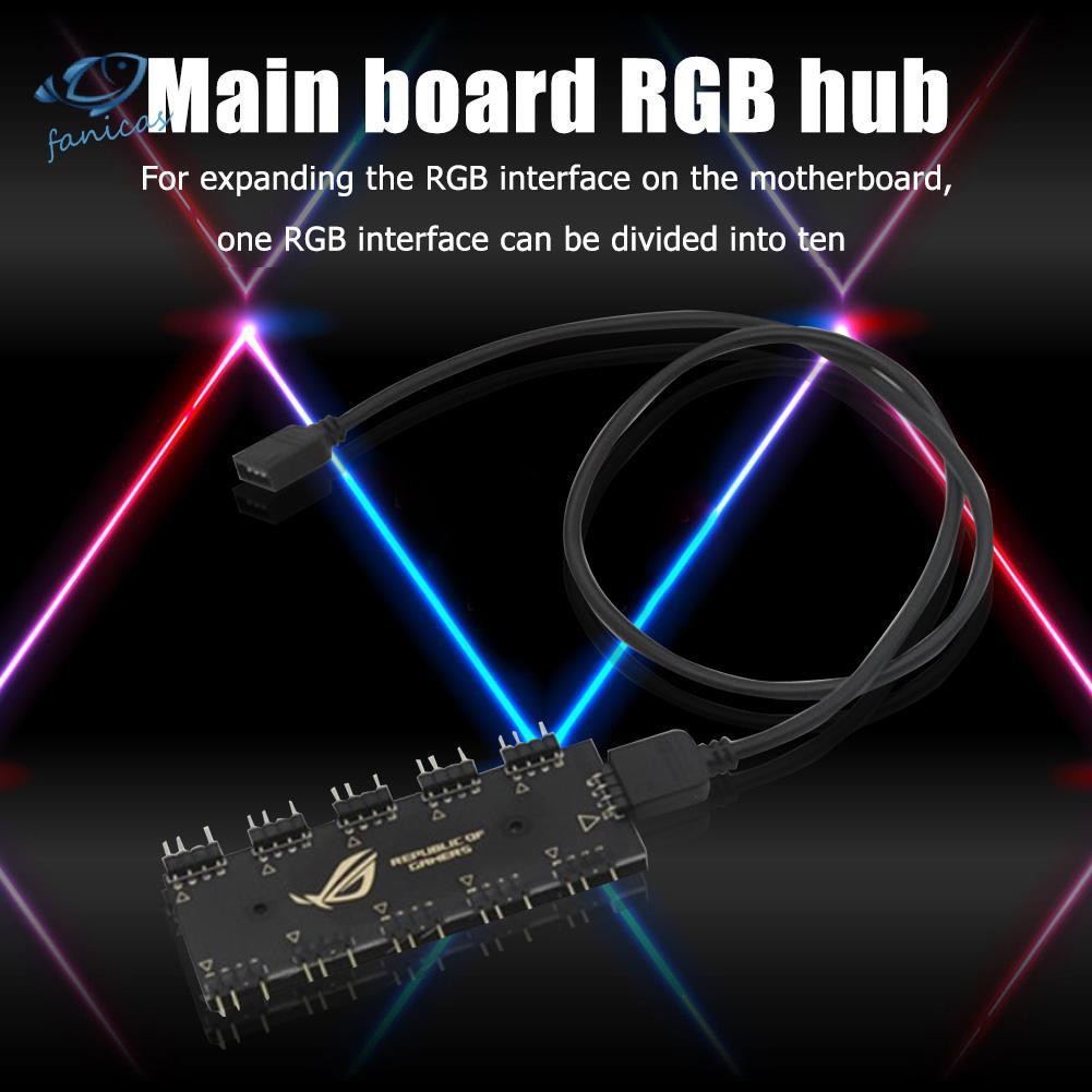 Dây Cáp Nối Dài 10 Rgb Cho Quạt Bo Mạch Chủ Rgb