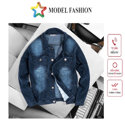 [Mã BMLT30 giảm đến 30K đơn 299K] Áo khoác jean nam Model fashion thời trang cao cấp AKJ008