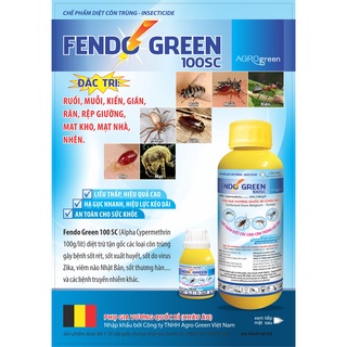 Thuốc diệt muỗi fendogreen 1l diệt gián, kiến, bọ chét, ruồi, kiến ba khoang