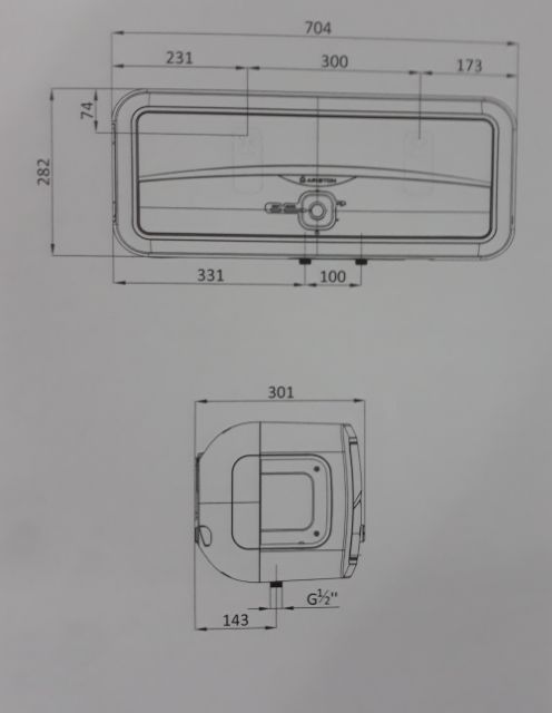 Bình nóng lạnh Ariston Slim 2 20R