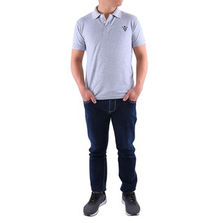 Áo Thun Nam Cá Sấu HTK Màu Xám