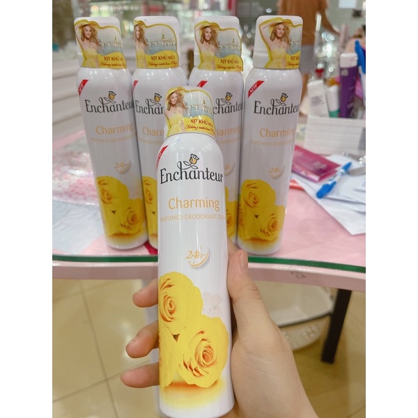 Xịt khử mùi enchanteur hương nước hoa 150ml charming