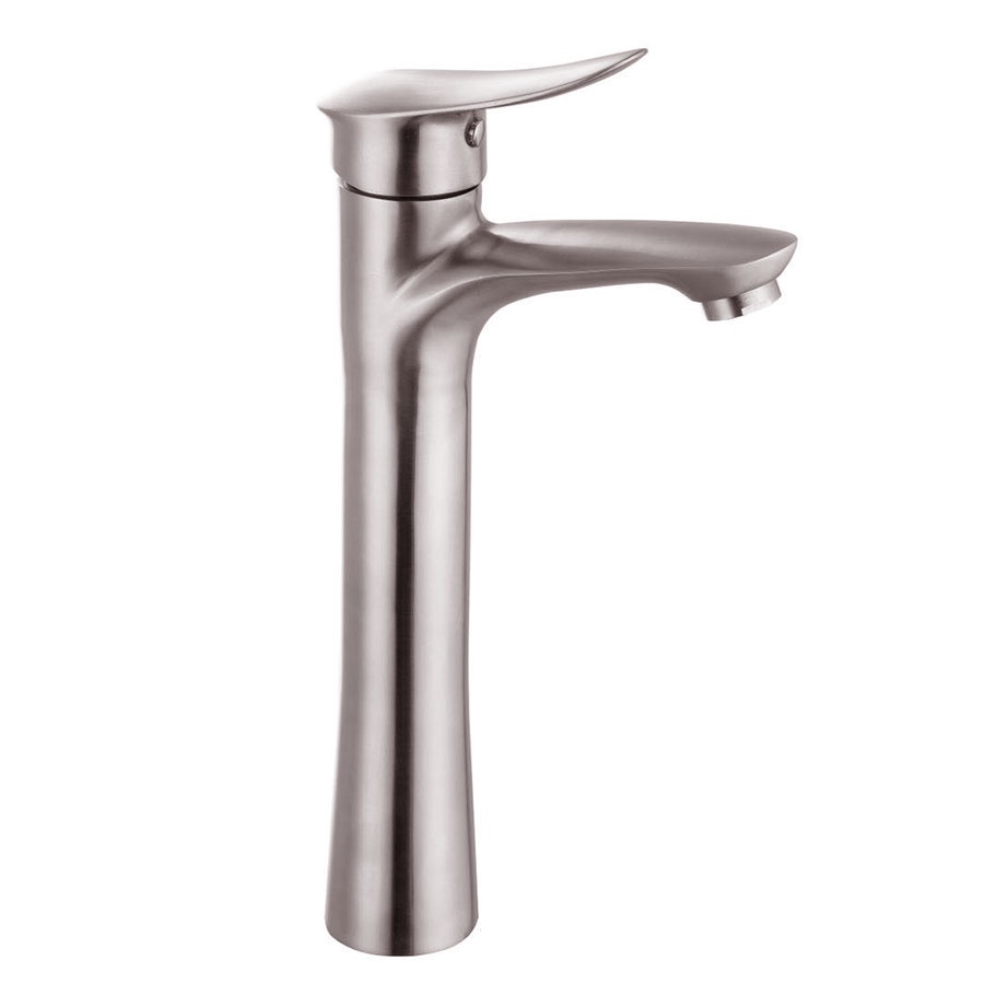 Vòi Lavabo nóng lạnh điếu cao 30cm Inox SUS 304 Eurolife EL-ORCHIRD 03 (Trắng vàng)