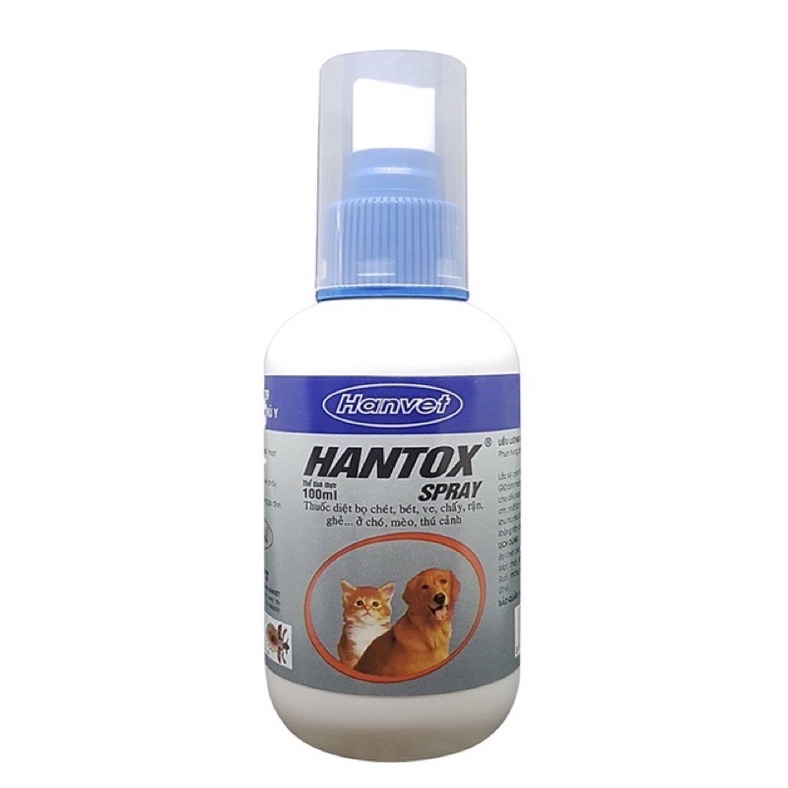 Xịt ve rận chó mèo Hantox 100ml