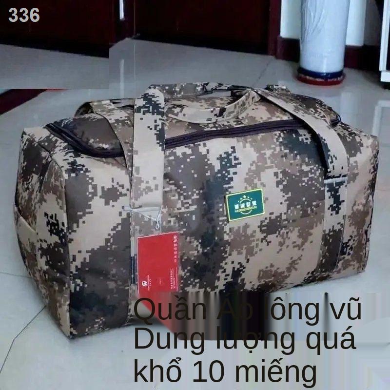 【Mới nhất】Túi du lịch nam, xách tay, dung tích siêu lớn, diễu hành, rằn ri kiểu quân đội, hành lý, chăn bông, lớn