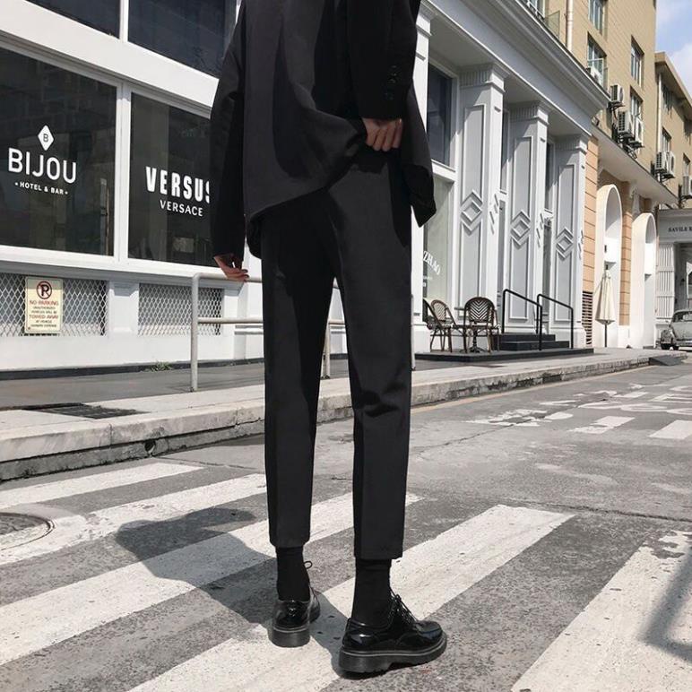 Quần âu nam ống rộng co giãn, quần tây dáng Baggy phong cách Hàn Quốc - Q21 | BigBuy360 - bigbuy360.vn