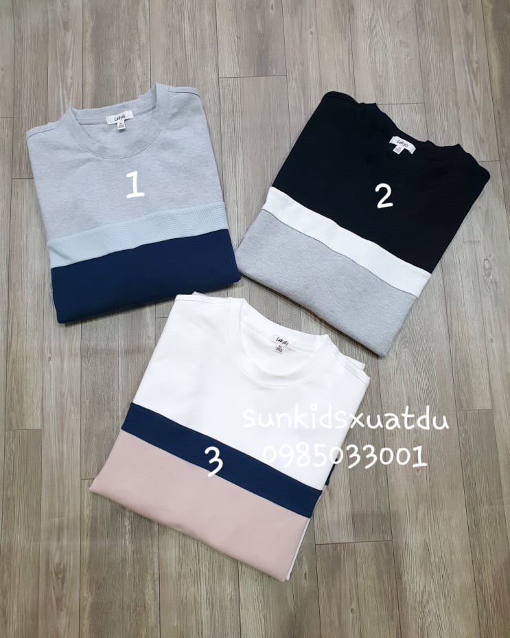 Áo nỉ Nam 365 phối 3 màu