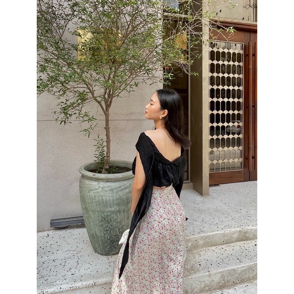 Áo croptop cột dây ORM Top By Gum