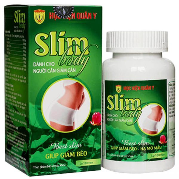 Slimbody Học Viện Quân Y - Giảm cân an toàn tuyệt đối lọ 100v