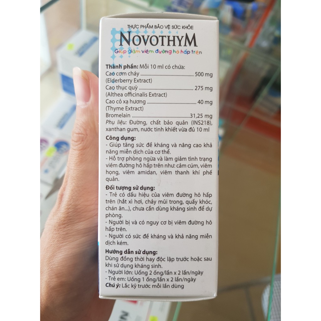 NOVOTHYM - Giúp con giảm lệ thuộc vào kháng sinh