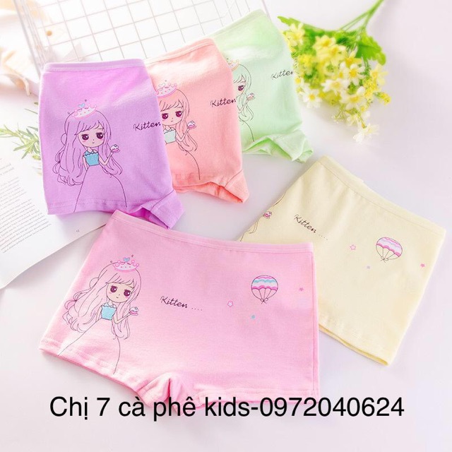 Quần lót bé gái set 5 quần cho bé 7->40kg