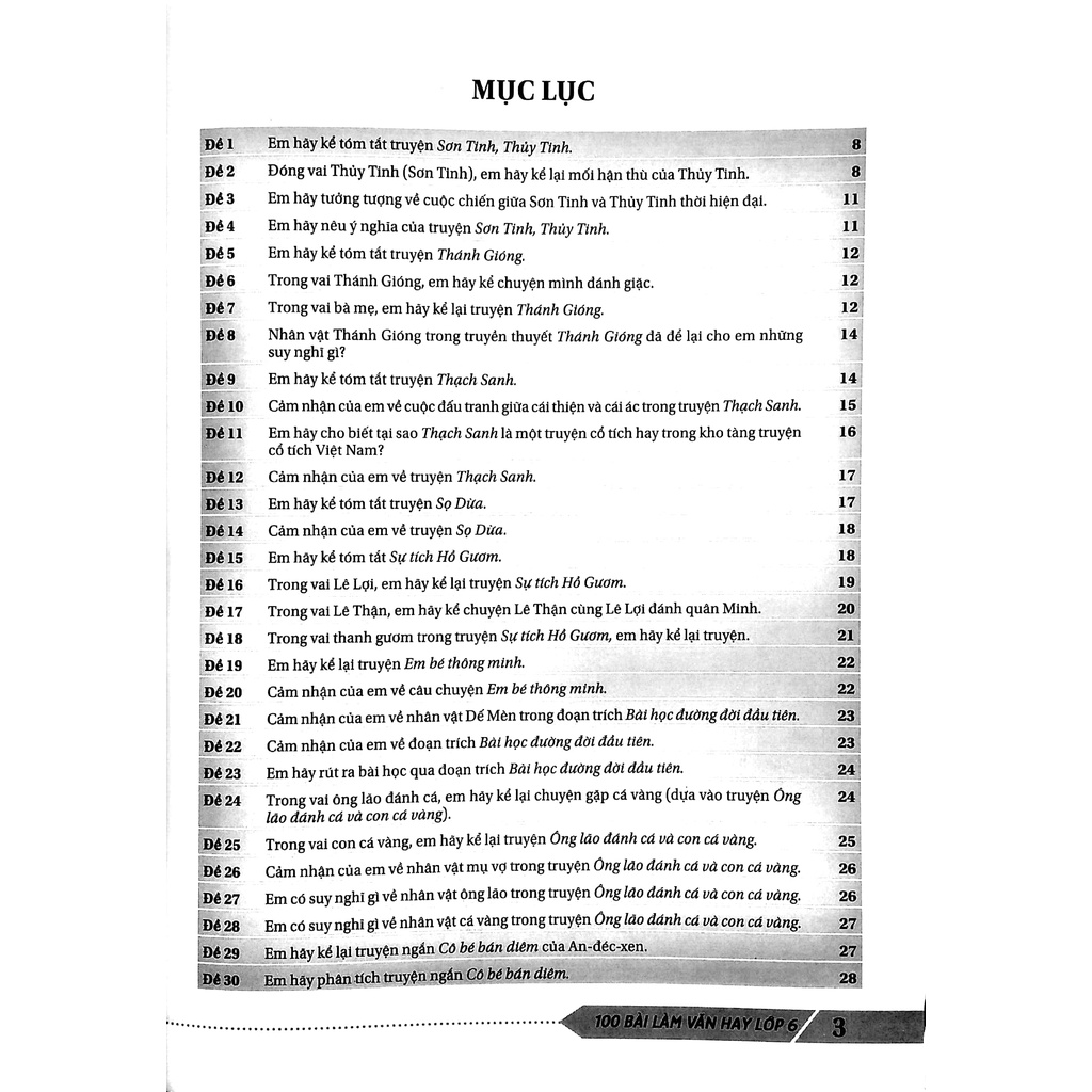 Sách 100 Bài Làm Văn Hay Lớp 6 (Dùng Chung Cho Ba Bộ Sách Cánh Diều, Kết Nối Tri Thức Với Cuộc Sống, Chân Trời Sáng Tạo)