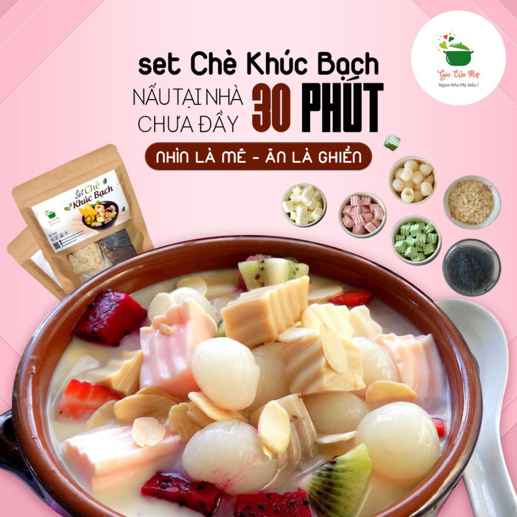 [Free Ship] Set Chè Khúc Bạch Tự Nấu ( SET LỚN 25 -30 Chén) Tặng Kèm Công Thức - GÓC CỦA MẸ