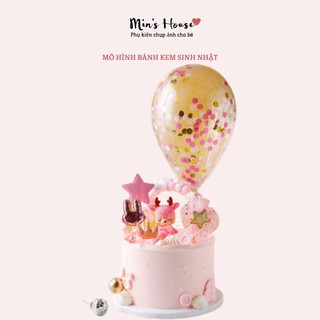 Phụ kiện trang trí - Mô hình bánh kem sinh nhật